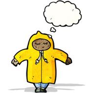 cartoon person in raincoat N2