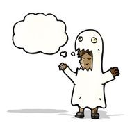cartoon ghost costume N8