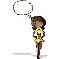 cartoon model woman N4