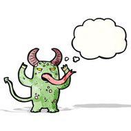 funny cartoon monster N11