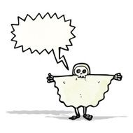 shrieking ghost cartoon character