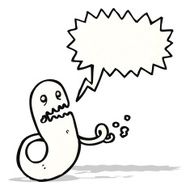 shrieking ghost cartoon character N4