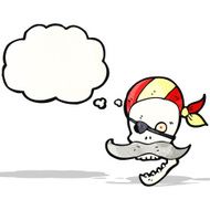 Cartoon Pirate Skull N8
