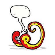 cartoon poisonous snake N14