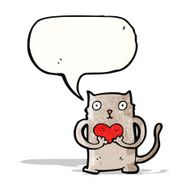 Cat with heart N2