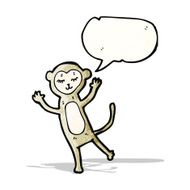 cartoon cute monkey