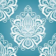 Seamless Floral Pattern (Vector) Hand Drawn Texture N22