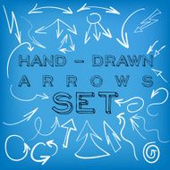 Set of hand drawn arrows N14