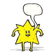star with speech bubble cartoon N3