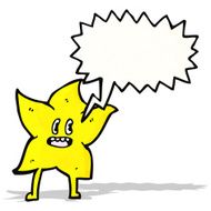 star with speech bubble cartoon N4