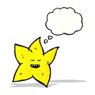 cartoon star with thought bubble N6