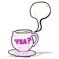 cartoon cup of tea N6