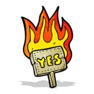 cartoon yes sign N2