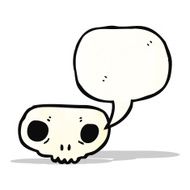 cartoon spooky skull symbol N2