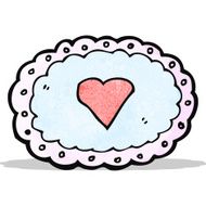 cartoon decorative heart symbol