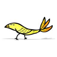 cartoon yellow bird N14