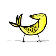 cartoon yellow bird N16