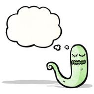 cartoon ghost with thought bubble N24