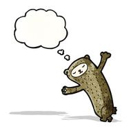 cartoon bear with thought bubble N24