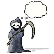 cartoon death with scythe N3