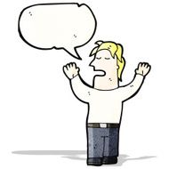 cartoon talking man N25