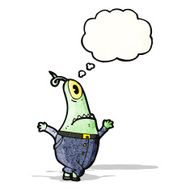 cartoon weird alien N14