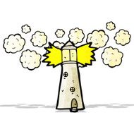 Cartoon Lighthouse N2