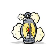 old lantern cartoon