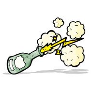 sparkling champagne cartoon