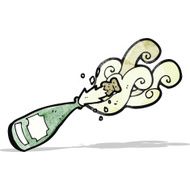 sparkling champagne cartoon N2