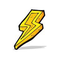 Cartoon Lightning Bolt N30