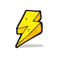 Cartoon Lightning Bolt N31