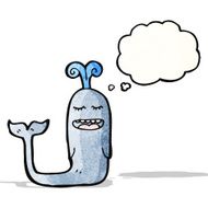 dolphin with thought bubble cartoon N2