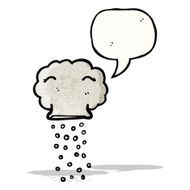 cartoon cloud with speech bubble N33