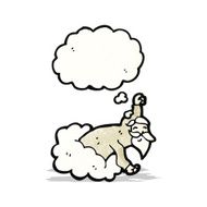 cartoon god on cloud N7