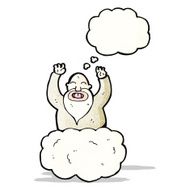 cartoon god on cloud N8