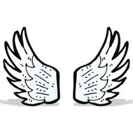 Cartoon Angel Wings N11
