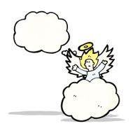 angel on cloud cartoon N2