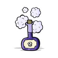 deadly poison bottle cartoon