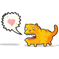 cartoon crazy cat in love