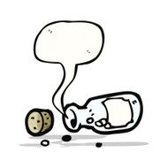 cartoon bottle of pills
