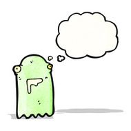 green ghost cartoon