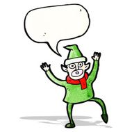 stressed out christmas elf cartoon