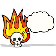 flaming skull symbol