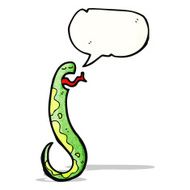 hissing snake cartoon N10