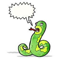 hissing snake cartoon N11
