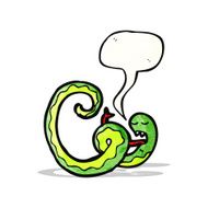 hissing snake cartoon N12