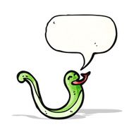 hissing snake cartoon N13