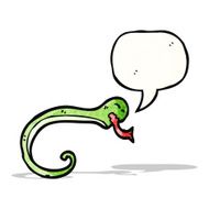 hissing snake cartoon N14