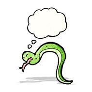 cartoon hissing snake N8